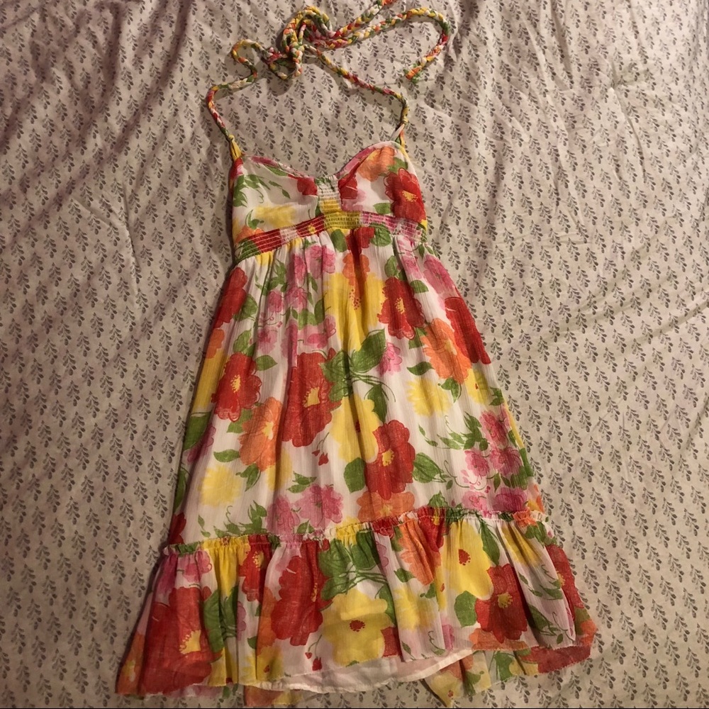 Floral Halter Neck Sundress
